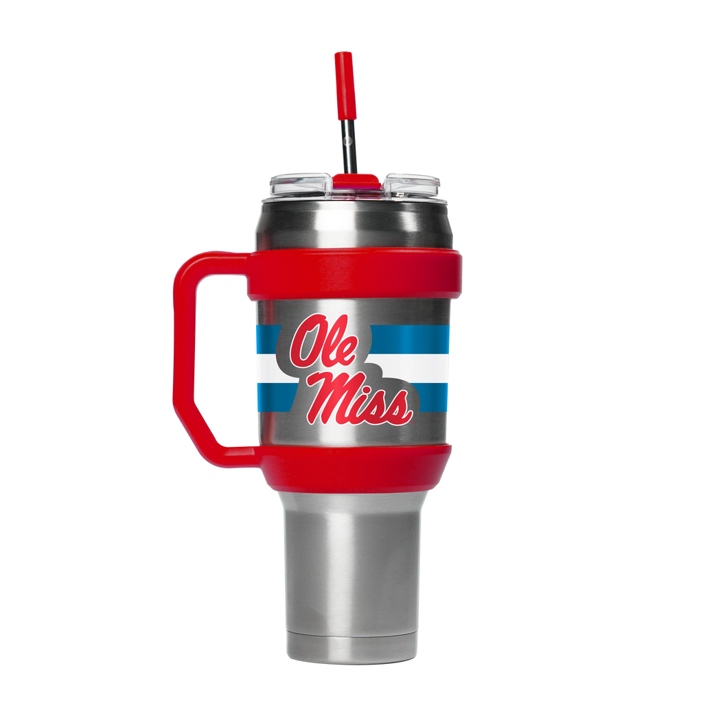 OLE MISS 40OZ STAINLESS STEEL TUMBLER