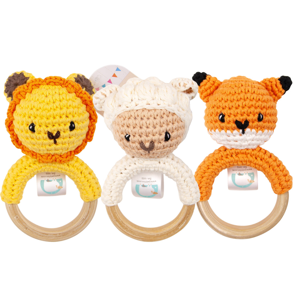 Paty Pals Rattle, Crocheted
