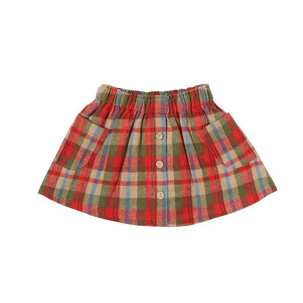 Jaycee Skirt in Autumn Plaid