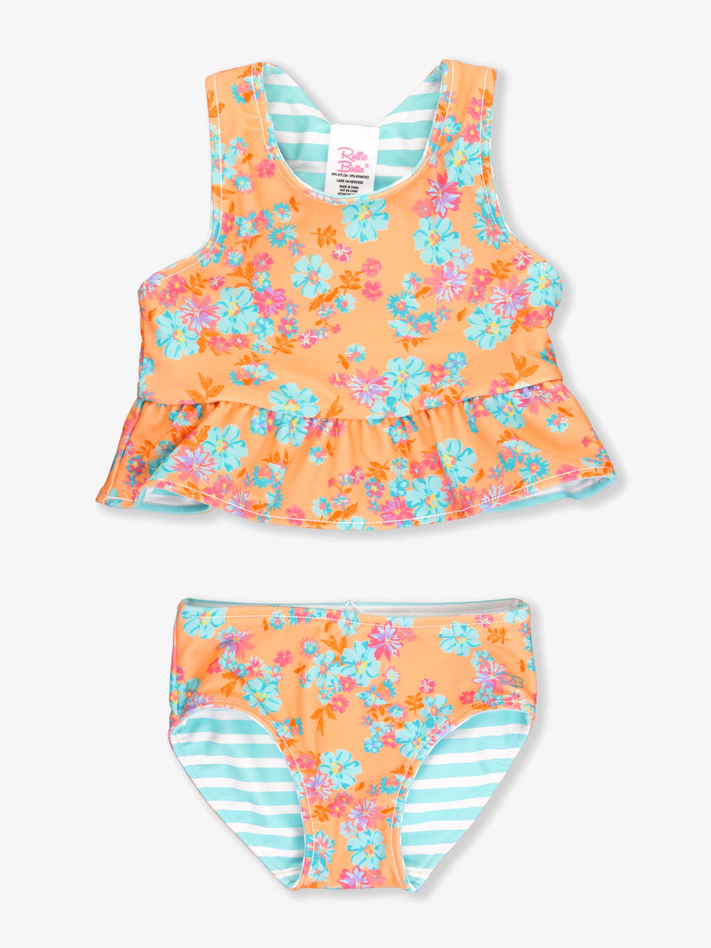 Reversible Peplum Tankini Vibrant Valley