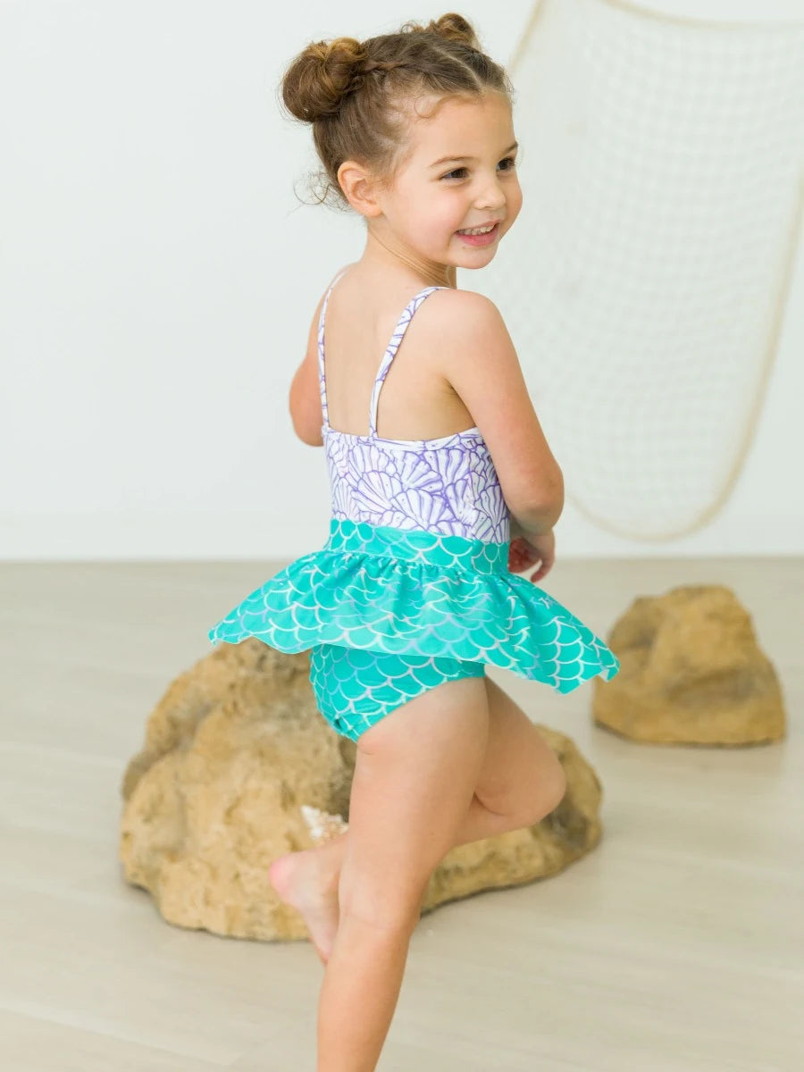 Big Bow Skirted One Piece Magical Mermaid