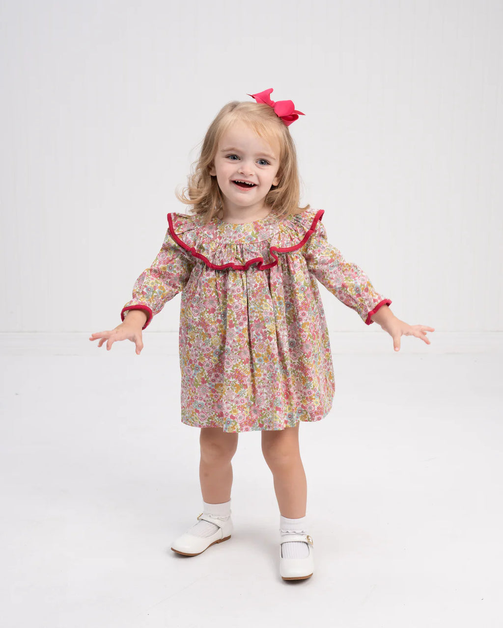 Layla Raspberry Floral Bloomer Set