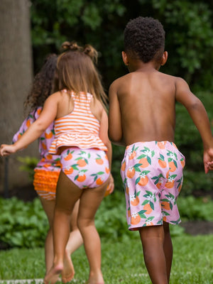 Reversible Peplum Tankini Orange You