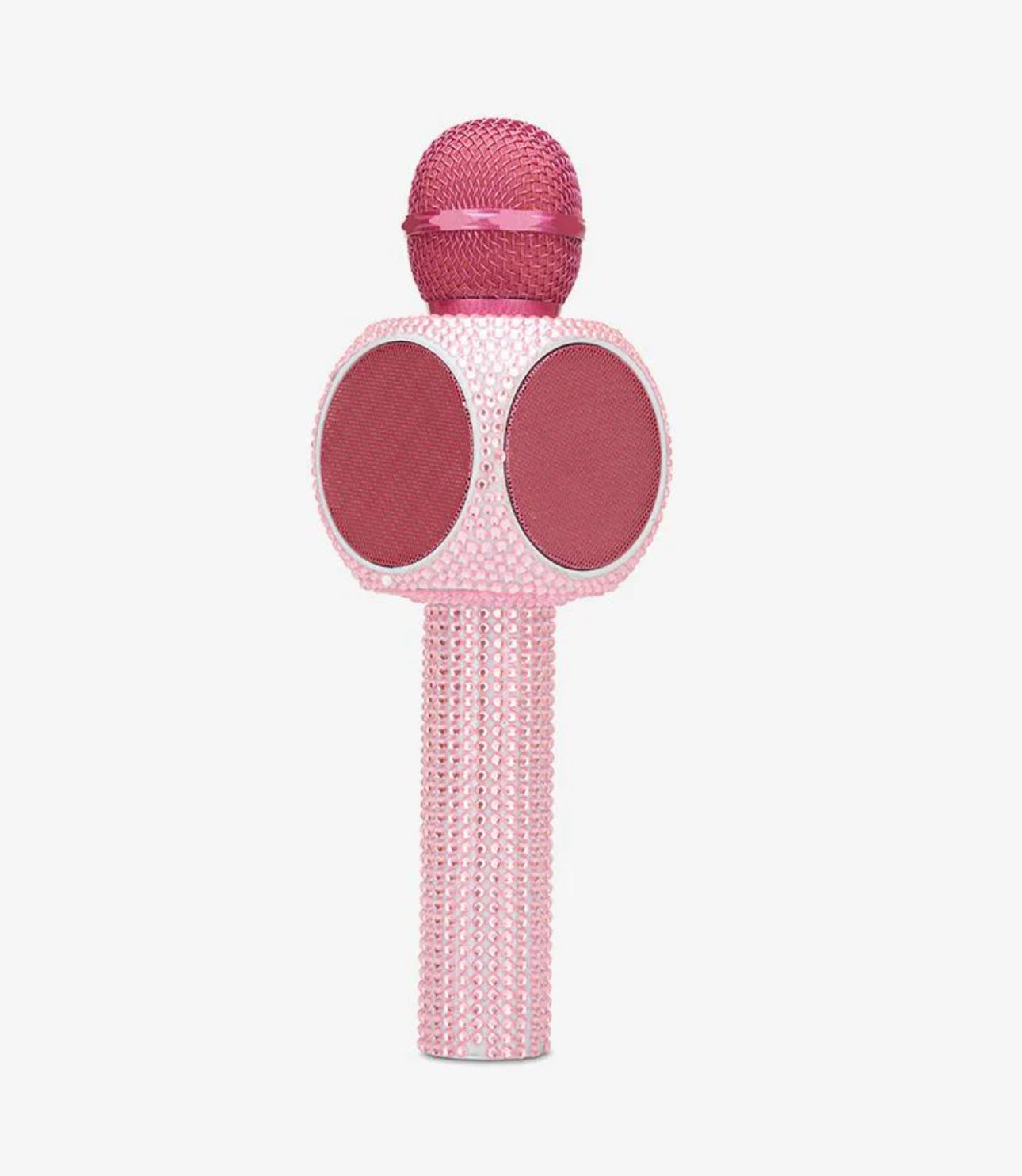 Wireless Express Sing-Along Bling Pink Bluetooth Karaoke Microphone