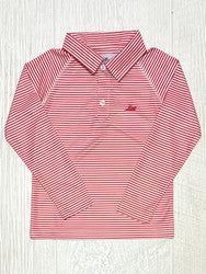 Southbound LS Red/White Polo