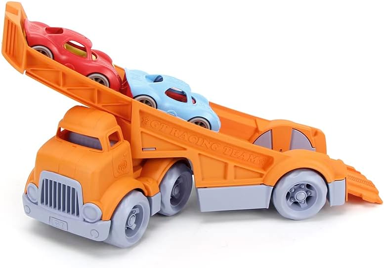 Green Toys Racing Truck w/ 2 Racers