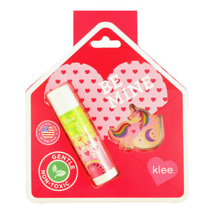 Klee Naturals - Hug and Kiss - Valentine's Day Lip Shimmer and Sticker Set