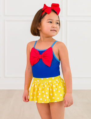 Apple Princess Big Bow Skirted One Piece