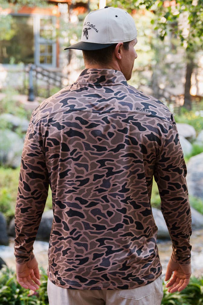 Performance Quarter Zip - Gauge Camo