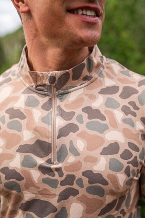 Performance Quarter Zip - Pintail Camo