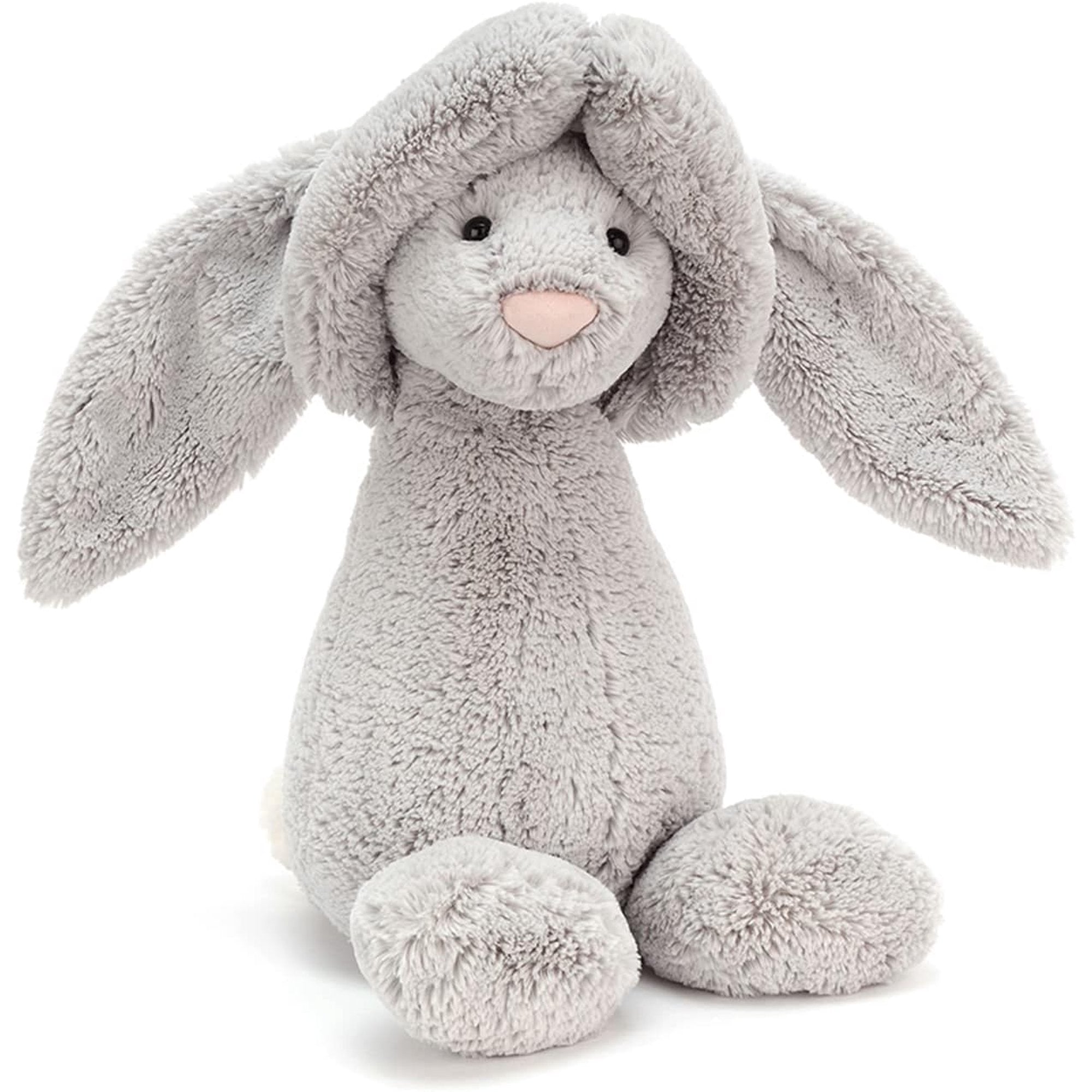 Jellycat Bashful Grey Bunny Stuffed Animal, Medium 12 inches