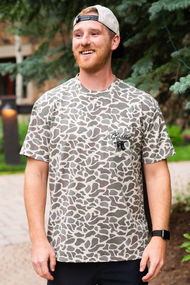 Short Sleeve Pkt Tee - Classic Deer Camo