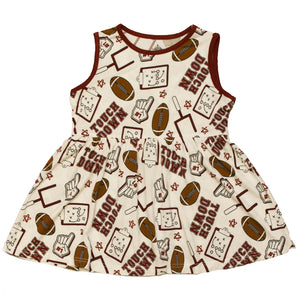 Belle Cher Maroon Touchdown Twirl Dress