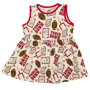 Belle Cher Red Touchdown Twirl Dress