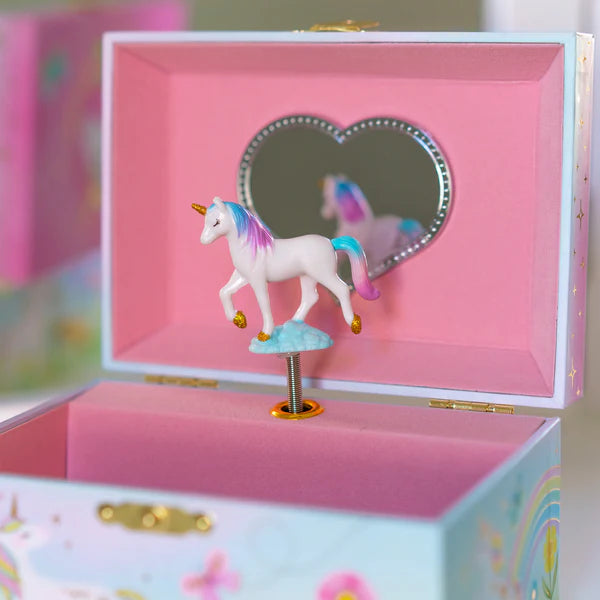 Floral Unicorn Musical Jewelry Box w/ Drawer