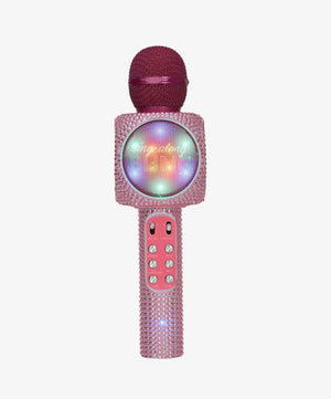 Wireless Express Sing-Along Bling Pink Bluetooth Karaoke Microphone