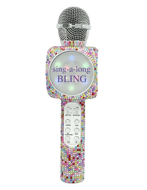 Wireless Express Sing-Along Bling Confetti Bluetooth Karaoke Microphone