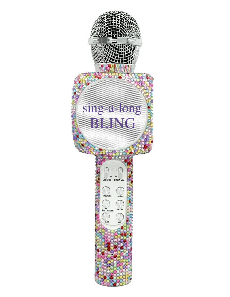 Wireless Express Sing-Along Bling Confetti Bluetooth Karaoke Microphone