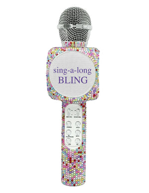 Wireless Express Sing-Along Bling Confetti Bluetooth Karaoke Microphone