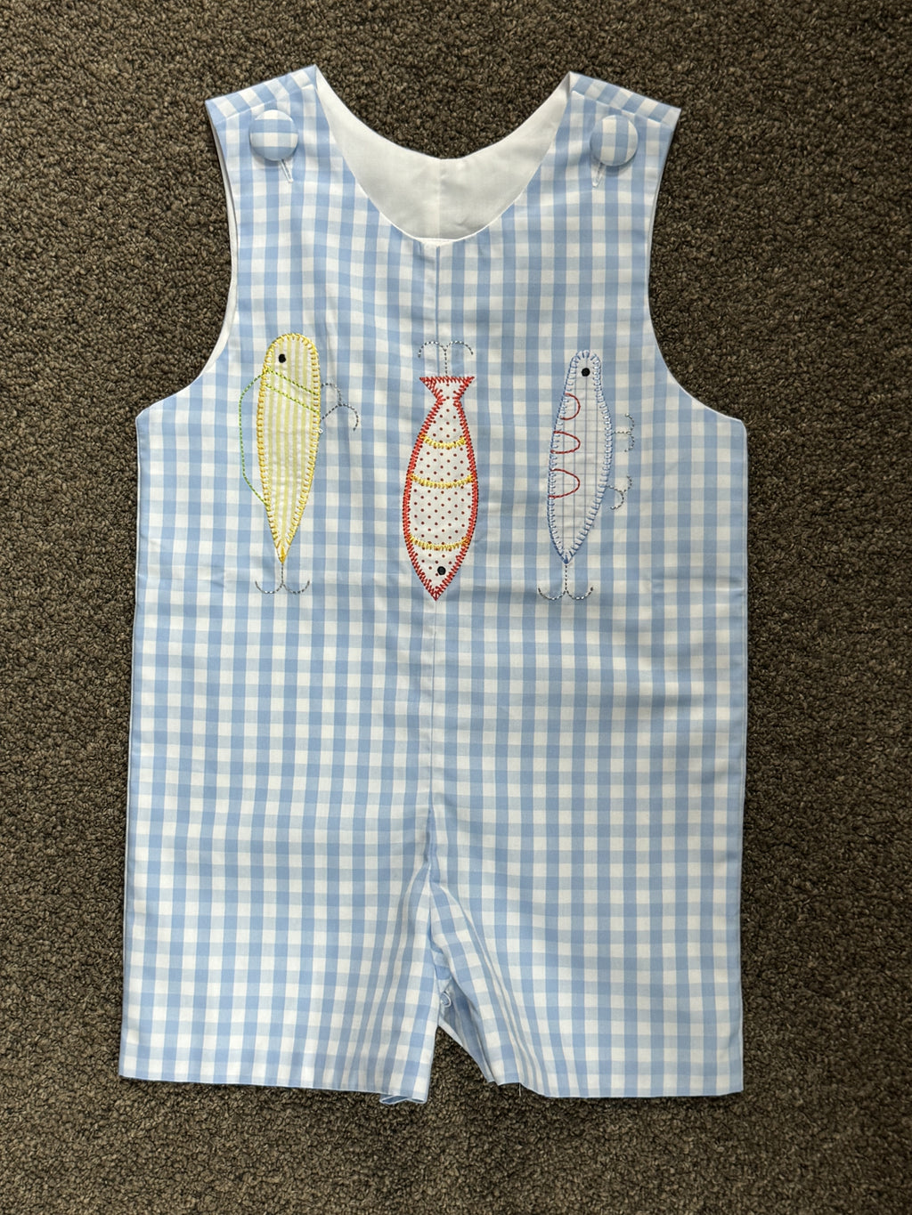 Fish Applique Boy Jon Jon