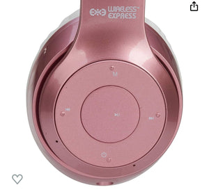 Wireless Express Bluetooth Headphones - Foldable Bluetooth Headset - Lightweight Headphones - Adjustable On-Ear Headphones - Fashion Bluetooth Headphones with Microphone - Ideal Headphones Bluetooth