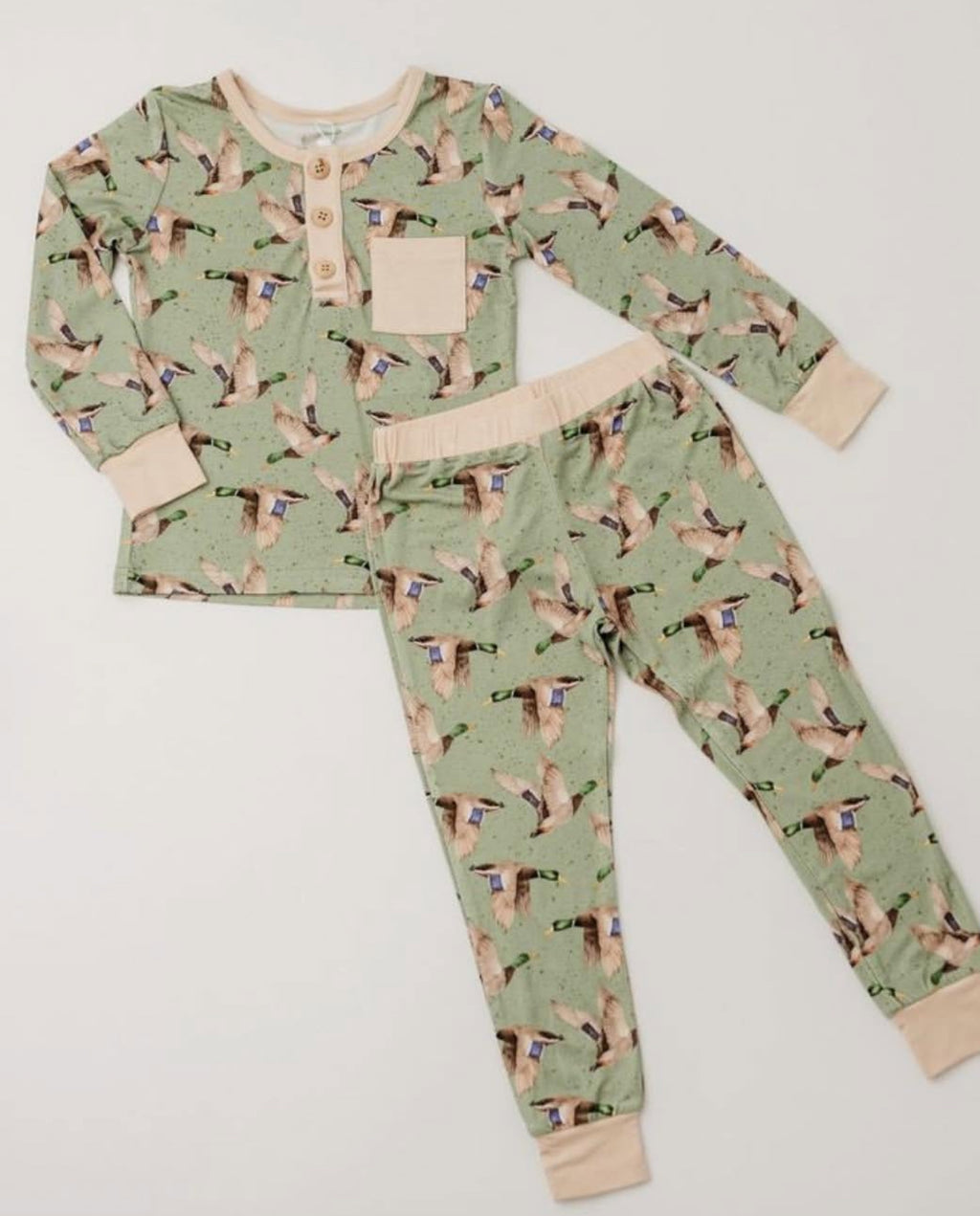 Rockin Royalty Mallard Convertible Pajamas 2pc