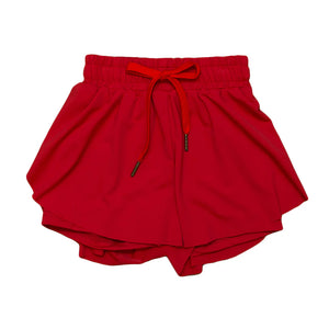 Belle Cher Red Kid Butterfly Shorts