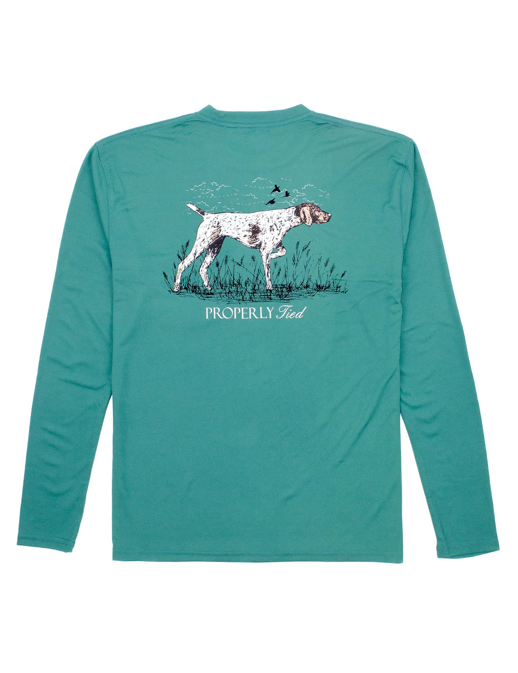 Boys Performance Tee LS Pointer Teal