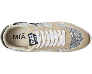 Mia Kids Irine Black/Glitter Retro Sneaker