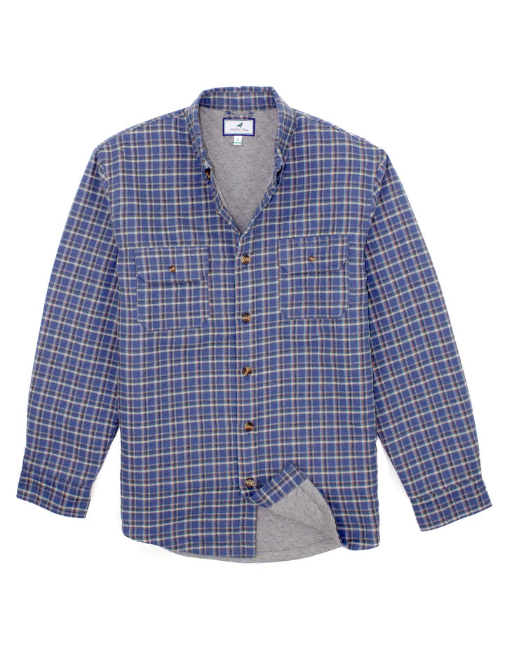 Properly Tied Cypress Flannel Jacket Bluebonnet