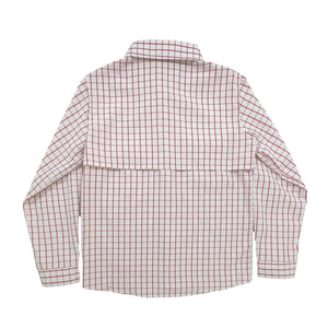 FLAGLER FISHING SHIRT - RED PLAID