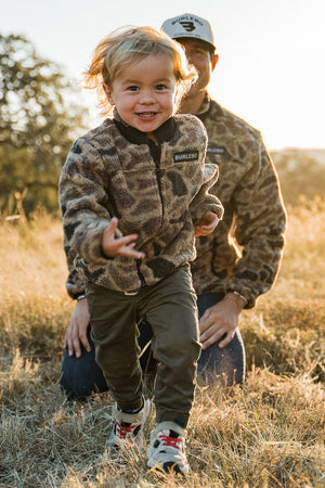 Kids Sherpa Jacket Full Zip - Rocky Mountain Camo