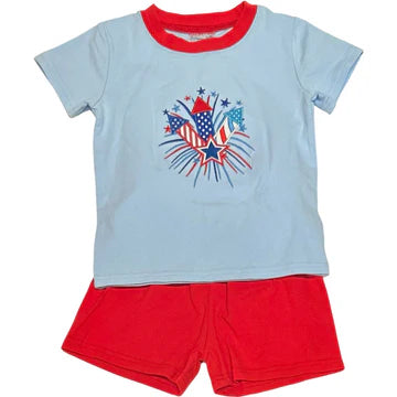 JUMPING JOLLY STARS AND STRIPE BOY SET