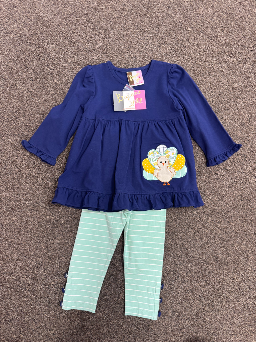 Banana Split Turkey Appliqué 2pc