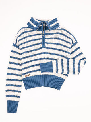 Simply Southern Iris Sweater Dark Blue