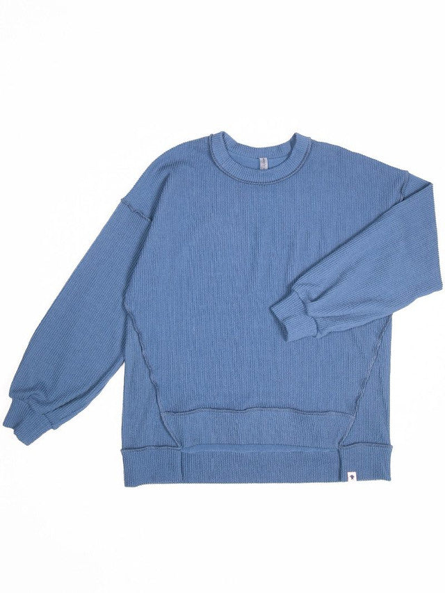 Simply Southern Amber Top Dark Blue