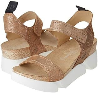 Women Dumas Cork Wedge Hit-1 Gold