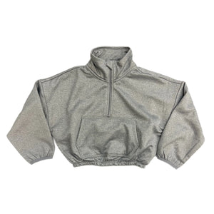 Honesty Gray Cropped Pullover