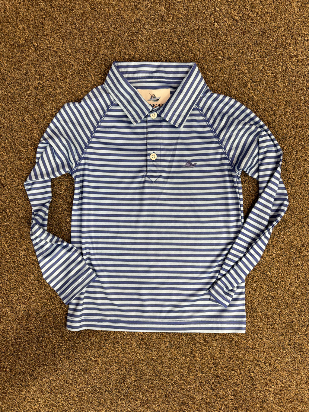 Southbound Blue/Blue LS Perf Polo