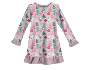 Kids Happy It's Christmas Cotton Gown