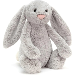 Jellycat Bashful Grey Bunny Stuffed Animal, Medium 12 inches