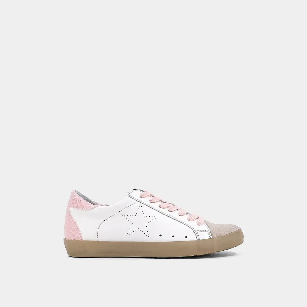 Light Pink Snake Mia Sneakers