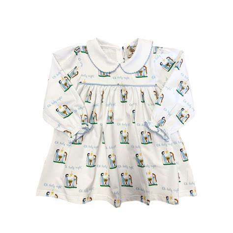 Cypress Row - Oh Holy Night Girls Collared Dress
