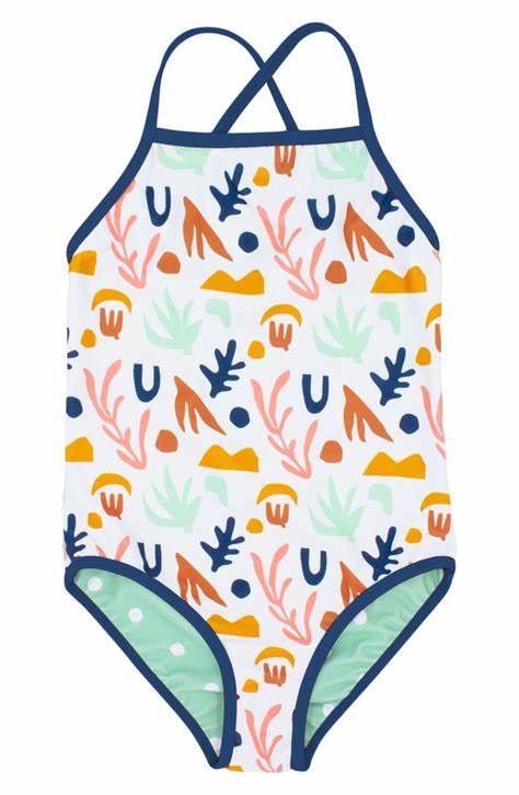 Feather 4 Arrow Kids' Beach Babe Reversible One-Piece Swimsuit