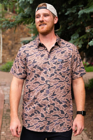 Performance Button Up - Gauge Camo