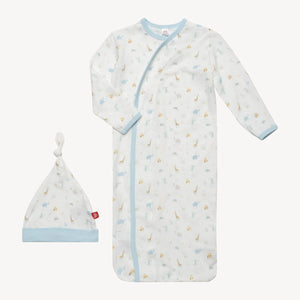 Blue Little Bitty Pretty One Magnetic Gown with Hat Set (Copy)