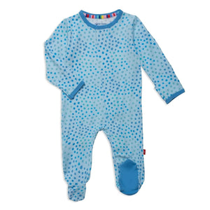 blue sparkle modal magnetic footie