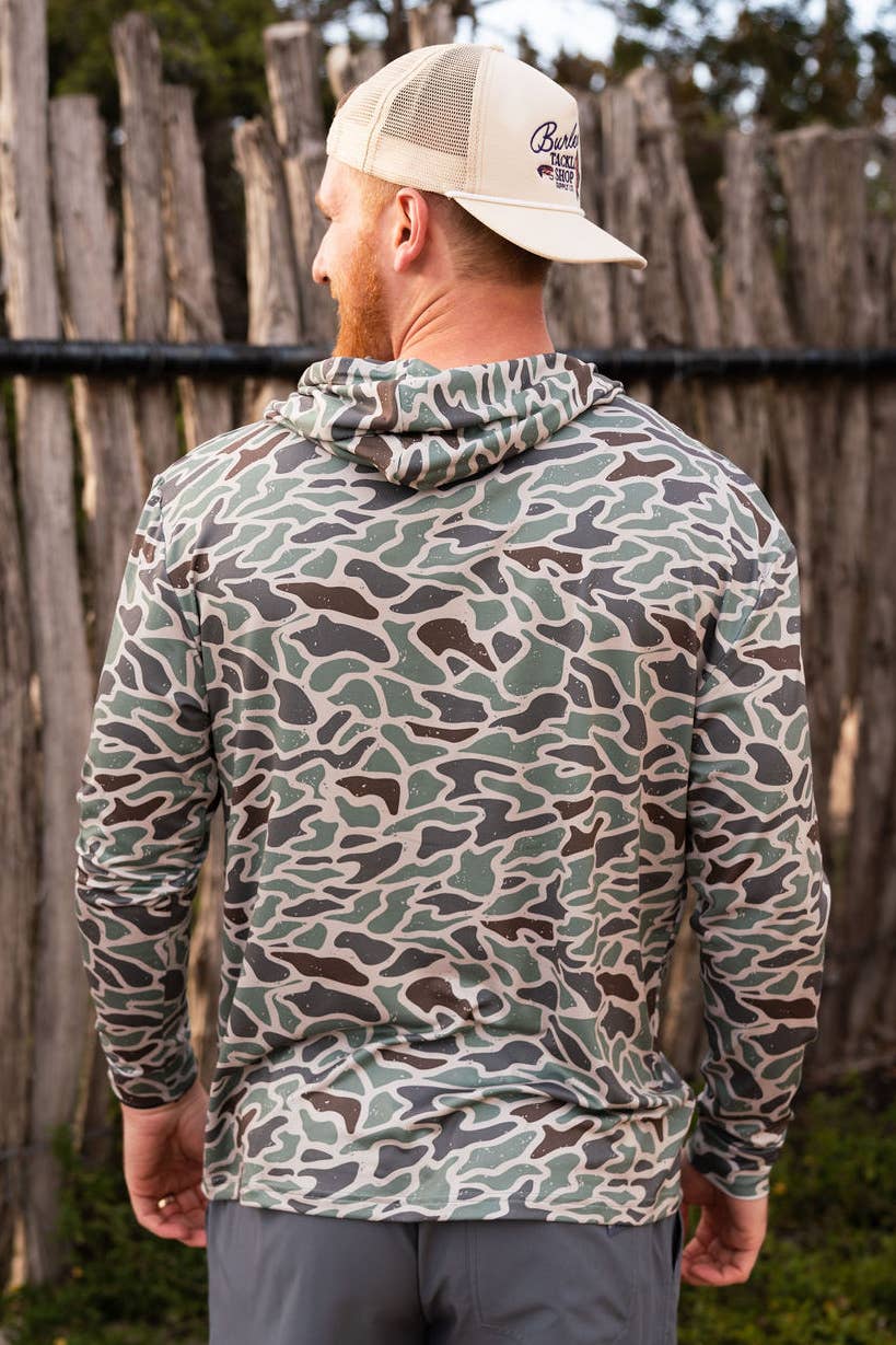 BURLEBO - Performance Hoodie - Retro Duck Camo