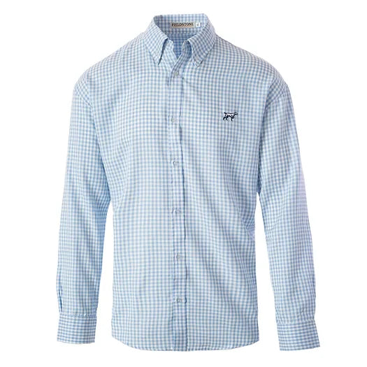 L/S Braxton Button Down (R455) Blue/White