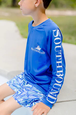 Southbound Rash Guard In Blue